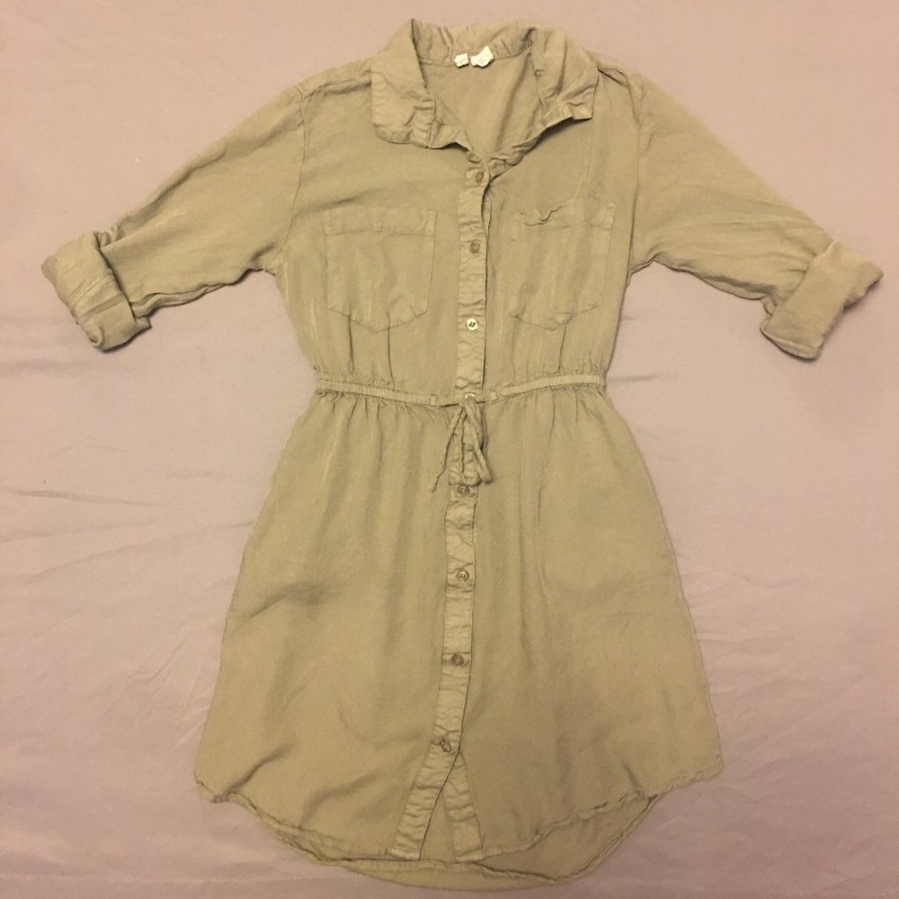 JAPANA Button Up Utility Dress